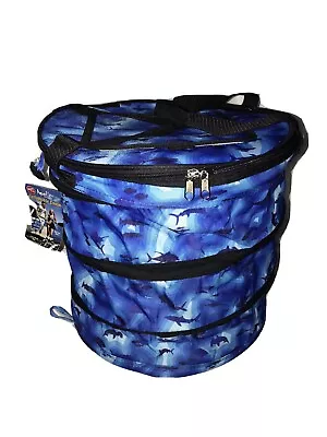 New Taylor Made Collapsible Insulated Cooler 8L / 2.11 Gallons Blue Sonar Sharks • $29.99