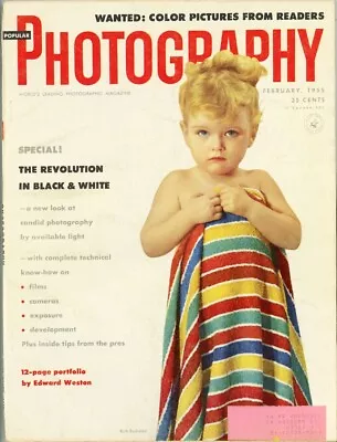 Vtg February 1955 Popular Photography Magazine Book Ruth Bushman Binki Gessner • $4.96