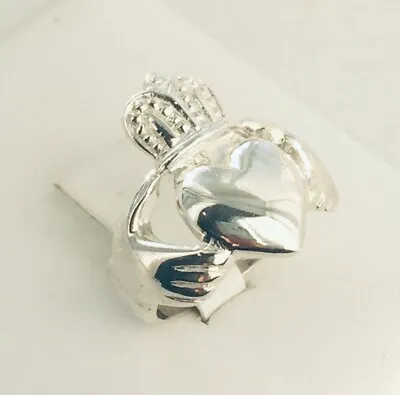 925 Solid Sterling Silver Irish Claddagh Friendship Ring Men’s Women’s SIZE 6-10 • $49.39