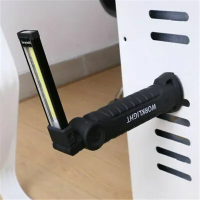 Magnetic Rechargeable COB LED Work Light Lamp Flashlight Folding Portable Torch • $9.29