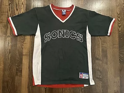 Vintage SEATTLE SUPERSONICS Champion Shooting Shirt Warmup Size Medium M • $60