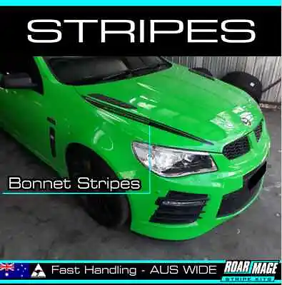 AM BONNET STRIPES Fit 2014-2017 Holden VF Commodore Stickers HSV SS Supercharged • $69