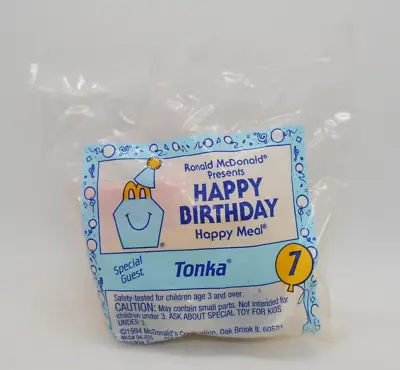 McDonalds Happy Meal Happy Birthday #7 Tonka Truck Toy 1994 • $10