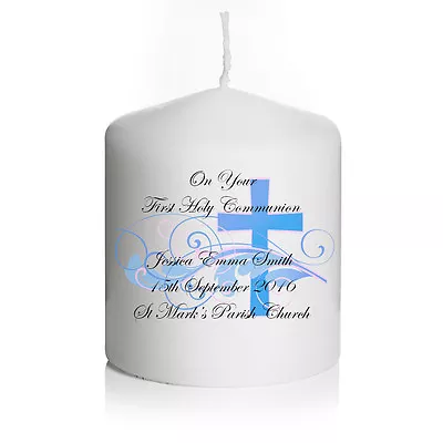 Personalised Holy Communion Boy Girl Candle Gift Keepsake • £8.99