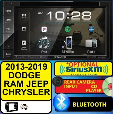 Kenwood 13-19 Dodge Ram Jeep Chrysler Car Radio Stereo Bluetooth Cd/dvd Siriusxm • $679.36