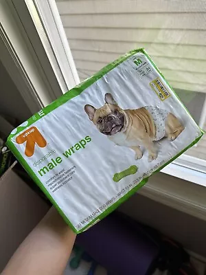 Male Wrap Dog Diapers Disposable Leakproof And Absorbent Medium Size UP & UP • $17