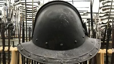 Very Good 17th Century “Pot” Helm (Helmet) Of Morion Form Circa 1635 • $4250
