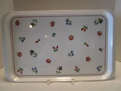 Vintage Melamine VILLEROY & BOCH PETITE FLEUR Serving Tray Italy 18.75 In Wide • $48