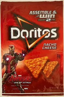 Avengers Age Of Ultron 2015 Frito Lay Chip Bag Doritos Nacho Cheese 10.5 Oz • $9.99