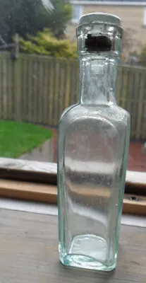 £4.65 • Buy Vintage Victorian Rimmel Cosmetics Bottle & Stopper Aqua Green Glass