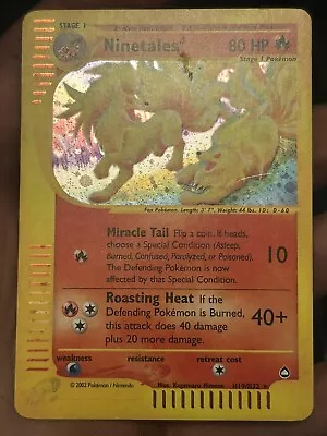 Pokémon TCG Ninetales Aquapolis H19/32 Holo 1st Edition Holo Rare • $88