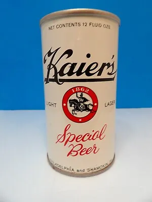 Kaiers Straight Steel Pull Tab Empty Beer Can #83-26 Philadelphia & Shamokin Pa • $22