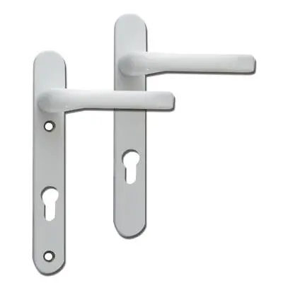 L18450 - MILA Prolinea 92 Lever/Lever UPVC Furniture - 220mm Backplate - White • £32.94