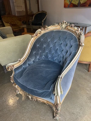 $500 • Buy Set Of Two Gilded Ornate Armchairs