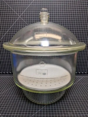 $292.50 • Buy LARGE 12  Glaswerk Wertheim PYREX Vacuum Desiccator Lab Glass Wheaton Boekel Mm