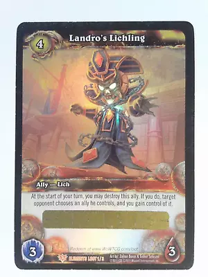 World Of Warcraft WOW Landro's Lichling Loot Card Unscratched Trading Card Game • $14