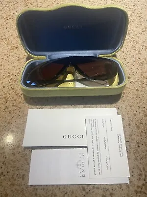 Gucci Brown Shield Men's Sunglasses GG0667S 003 99 • $74.99