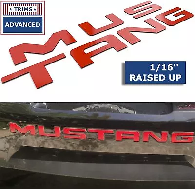 RED Rear Bumper Letters Inserts For Mustang 1999 - 2004 ABS Plastic US MADE • $23.99