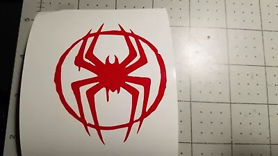 Spiderman Miles Morales Logo Vinyl Decals (2) Motorcycle Helmet. Sticker. • $3.99