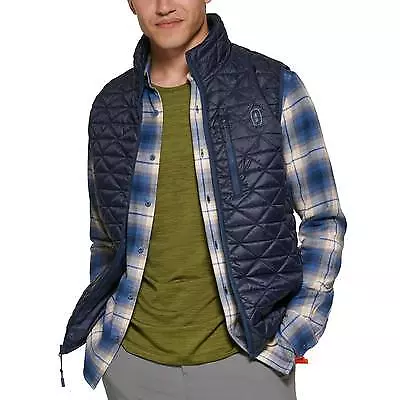 Bass Outdoors Men's Delta Diamond Quilted Puffer Vest Blue XL • $22.99