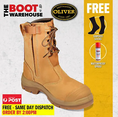 Oliver Work Boots 55385 Steel Toe Safety High Leg Zip Side. UPDATED STYLE    • $182.95