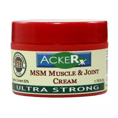 .AckeRx MSM Arthritis/Joint/ Muscle Natural Pain Relief Anti-inflammatory Cream • $39.95