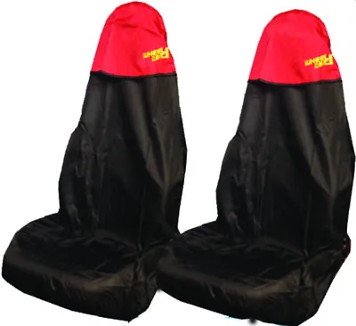 $20.98 • Buy Car Seat Covers Waterproof Nylon Front 2 Protectors RED Fits Ssangyong ALL Model