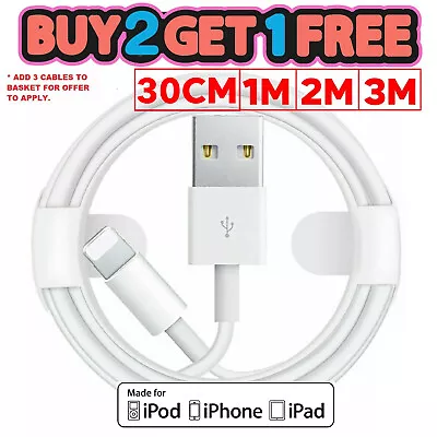 USB For Apple IPhone Long Charger Fast Cable USB Lead 6 7 8 X XS XR 11 12 13 14 • £4.99