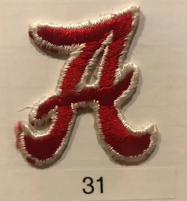 University Of ALABAMA CRIMSON TIDE ~ VINTAGE NEW Sewn Text A Patch NCAA College • $6.99