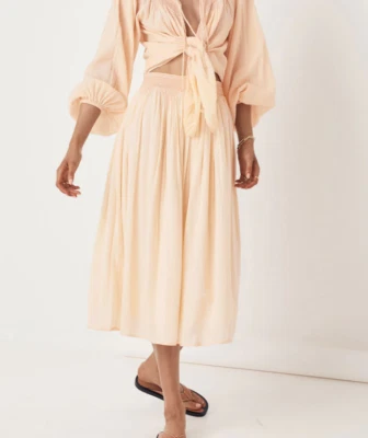 $50 • Buy Spell Amira Smock Skirt Apricot Size XXS BNWT