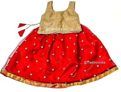 $45.42 • Buy Kids Lehenga Choli Set, Indian Kids Dress, Readymade Choli, Girls Outfits