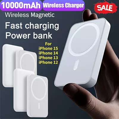 10000mAh Magnetic Power Bank MagSafe Battery Pack For IPhone 15/14/13/12 Pro Max • £14.99