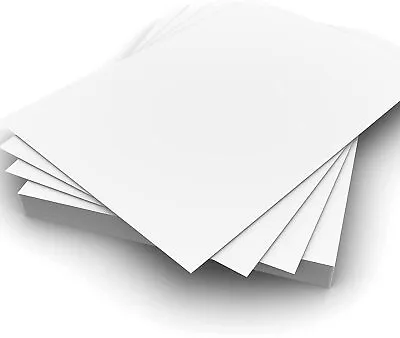 A4 White Card 50 Sheets 160 Gsm Thick Printing Paper Lasers Inkjets Copiers • £4.99