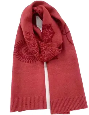 Desigual Women's Burgundy Knit Scarf BNWT • $49