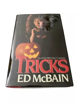 Tricks Signed First Edition 1987 Ed McBain Hardcover Dust Jacket Cover Sleeve • $22