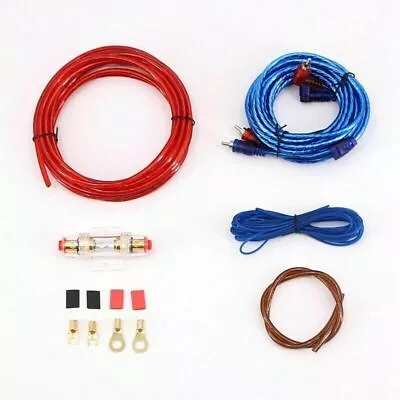 1500W Complete 10 AWG GAUGE Car Amp Audio Amplifier Cable Subwoofer Wiring Kit • $33.32