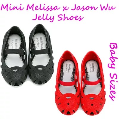 Baby Girl Mini Melissa X Jason Wu Red Dressy Flats Size 5 Infant NEW • $52