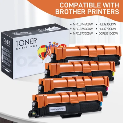 $52.95 • Buy 4x Toner Cartridge Replacement TN253 TN257 For Brother Printer DCPL3510CDW