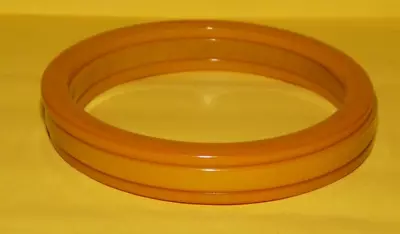 ~vtg~retro~3~piece~set~classic~butterscotch~bakelite~stacker~bangle~bracelet's~ • $14.99