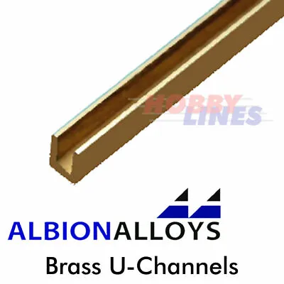 U-Channel ALBION ALLOYS Precision Metal Model Materials Various Sizes UC UC1 UC2 • £6.30