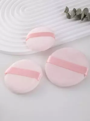 3 PCS Pink Women Beauty Facial Face Body Powder Puff Cosmetic Beauty - US Seller • $4.99