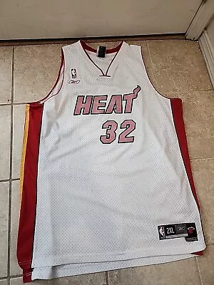 Reebok #32 Miami Heat SHAQUILLE O'NEAL Basketball Jersey Length +2 2XL • $19