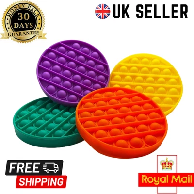 £3.50 • Buy Push Pop Fidget Sensory Toy Bubble Popper Autism ADHD Stress Relief