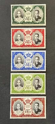 Travelstamps: 1956 Monaco Stamps Scott #366-370 Royal Wedding Mint MNH OG • $5.99