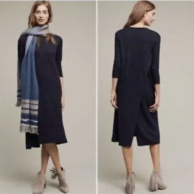 MOTH Sweater Dress Navy Sz XS / S   ANTHROPOLOGIE • $25