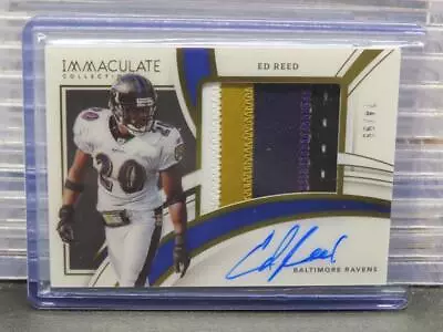2022 Immaculate Collection Ed Reed Premium Patch Auto Autograph #74/99 Ravens • $23.06