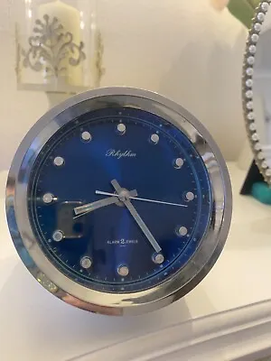70s Vintage Rhythm Alarm Clock Space Age Model 51116 • £30