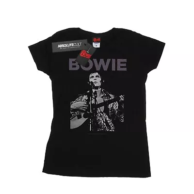 David Bowie Womens/Ladies Rock Poster Cotton T-Shirt (BI16693) • $39.50