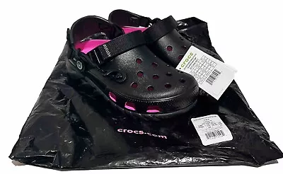 Post Malone X Crocs Duet Max Clog Ll Size M7-W9 Black/Pink • $180