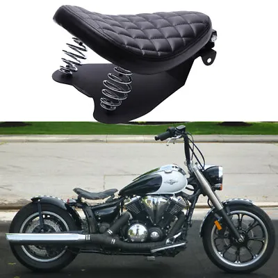 For Yamaha V-Star 250 650 950 1100 1300 Solo Seat Bobber Saddle W/ Base Plate • $69.43